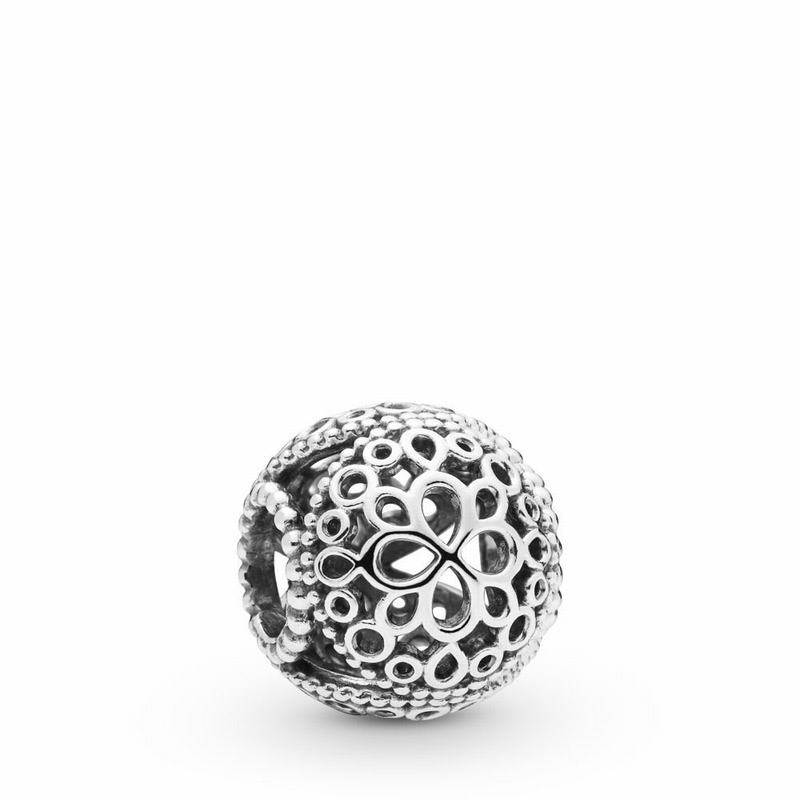 Pandora Australia Openwork Flower Charm - Sterling Silver | YMDKOF710